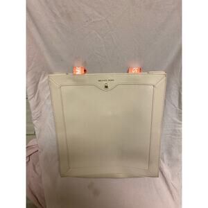 NWT Michael Kors Beauty Medium Blush Tote Faux Pebbled Leather & Suede Linning